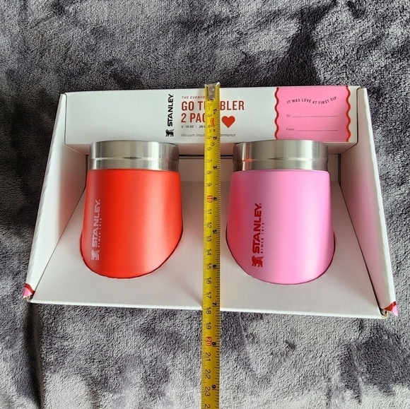 New Stanley 2pk 10 oz Stainless Steel Everyday Go Tumblers Red & Cotton Candy - Picture 4 of 5